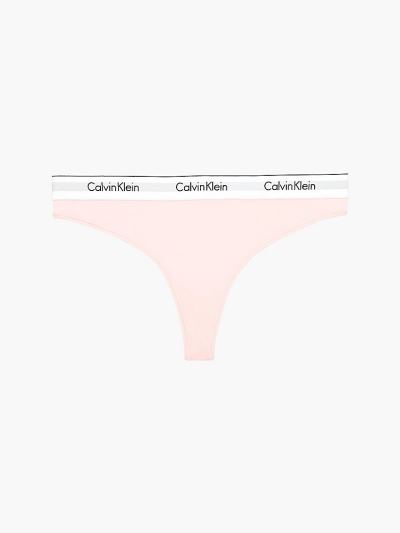 Calvin Klein Underwear HU633049 | Calvin Klein Modern Cotton Plus Size Női Tanga Rózsaszín